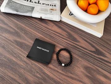 NINETWOFIVE Nieuwe Aswad - Mat Zwarte Kralen Armband 8mm beschikbaar voor biedingen
