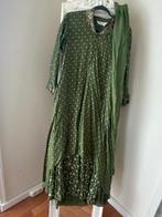 Salwar kameez donkergroen, Kleding | Dames, Ophalen, Zo goed als nieuw, Groen, Overige typen