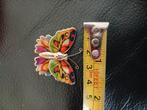 Vlinder speldje broche broches, Ophalen, Zo goed als nieuw, Goud, Overige materialen