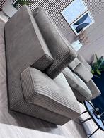 ZGAN Robuuste Ribstof Hoekbank - Taupe - 320 x 235, Ophalen, Ribstof hoekbank plofbank loungebank zandkleur hotel chique hip, Tweedehands