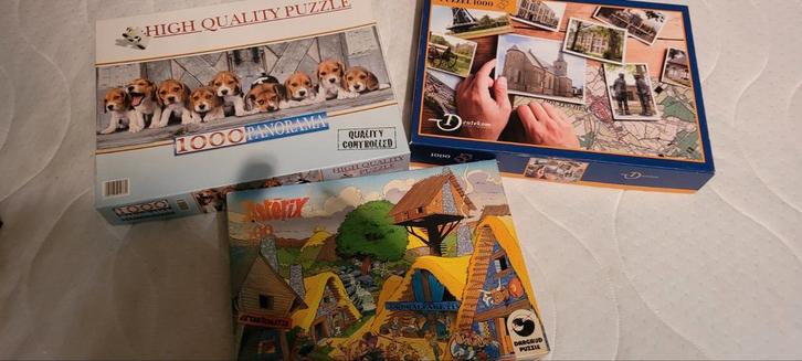 Leuke Legpuzzels - Set van 3!, Hobby en Vrije tijd, Denksport en Puzzels, Gebruikt, Legpuzzel, 500 t/m 1500 stukjes, Ophalen of Verzenden