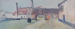 L. Govaers - aquarel Vlaams klooster, Antiek en Kunst, Ophalen of Verzenden