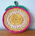 4x vintage 70s raffia onderzetter appel nieuw, Ophalen of Verzenden, Nieuw, Pot of Pan