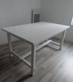 Ikea Nordviken witte eettafel, MOET WEG, Huis en Inrichting, Tafels | Eettafels, Ophalen, Gebruikt, 50 tot 100 cm, 150 tot 200 cm
