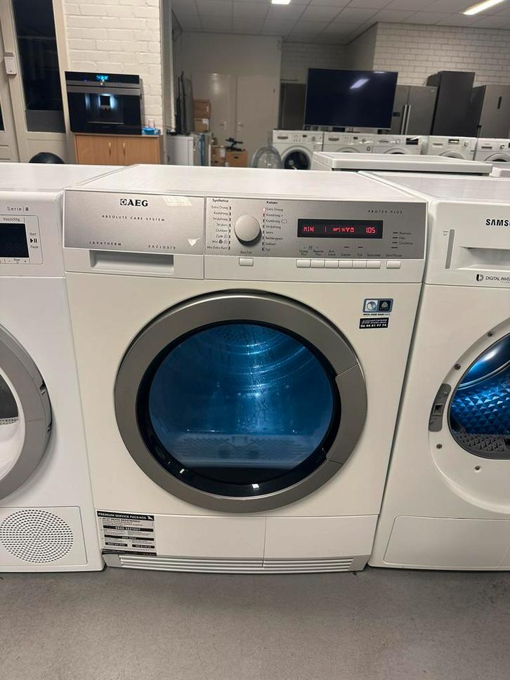 AEG 8KG WARMTEPOMPDROGER A++ AbsoluteCare|ÖKOFlow‑systeem|, Witgoed en Apparatuur, Wasdrogers, Refurbished, Condens, Voorlader