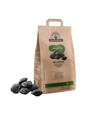 Bestcharcoal - Briketten - 5 kilo - bbq kolen beschikbaar voor biedingen