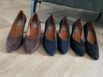 3 paar pumps maat 38 - marine, zwart, bruin - z.g.a.n., Ophalen of Verzenden, Zo goed als nieuw, Overige kleuren, Pumps