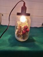 Lamp met kerststukje glas, Diversen, Kerst, Ophalen of Verzenden