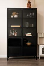 Zwart stalen kast Ronja XL, Huis en Inrichting, Ophalen, 100 tot 150 cm, Zo goed als nieuw, Metaal