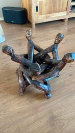 Afrikaanse schaal pothouder van hout snijwerk, Antiek en Kunst, Ophalen of Verzenden