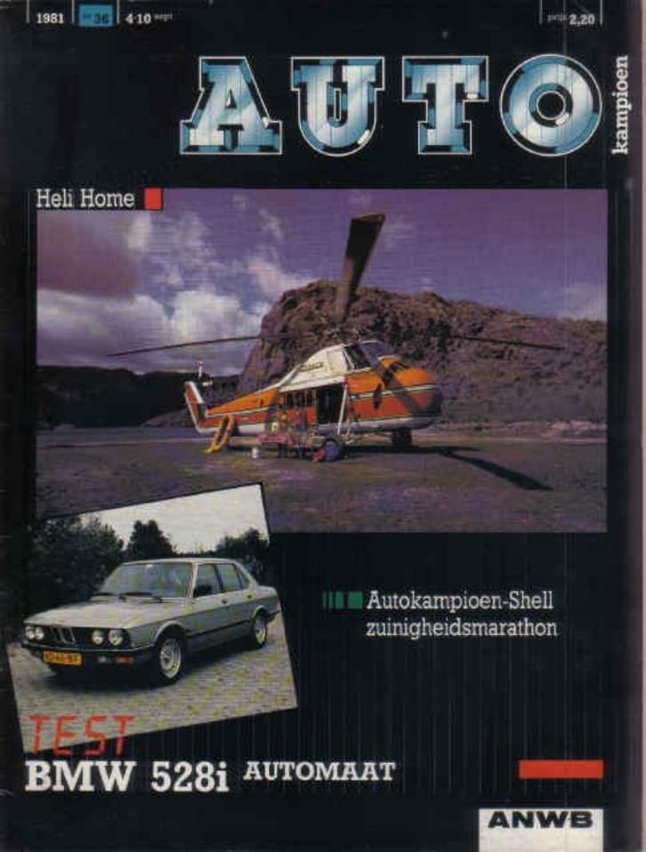 Autokampioen 36 1981 : BMW 528i - Willys Jeep - Ford Escort, Boeken, Auto's | Folders en Tijdschriften, Gelezen, Algemeen, Ophalen of Verzenden