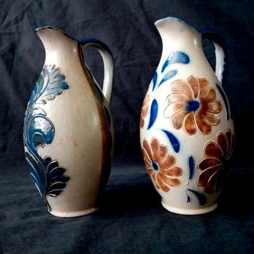 Set/2 Zandstenen Kruikjes, Antiek en Kunst, Antiek | Keramiek en Aardewerk, Ophalen of Verzenden
