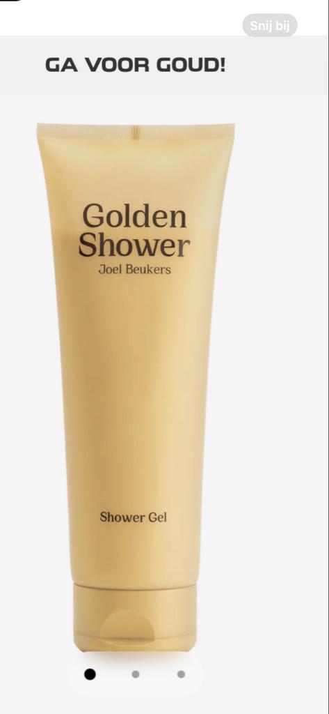 Golden Shower Shower Gel - Joel Beukers, Ophalen of Verzenden, Nieuw, Bad & Douche