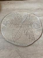 Vintage Kosta Boda "Leaf" bord diameter 27 cm, Antiek en Kunst, Antiek | Glas en Kristal, Ophalen of Verzenden