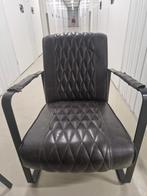 Antraciet Kunstlederen Fauteuil - Ede, Huis en Inrichting, Fauteuils, Ophalen of Verzenden