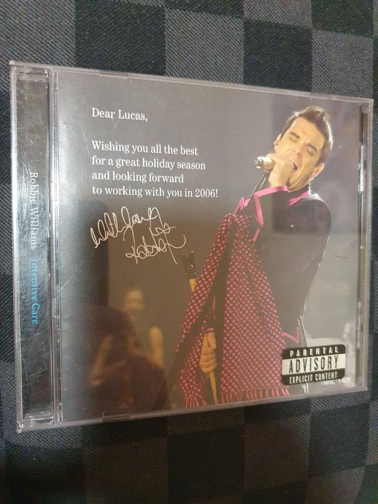 Robbie williams intensive care gesigneerd!, Verzenden, Gebruikt, Poprock