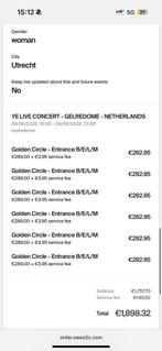 Tickets golden circle, Drie personen of meer, Overige soorten