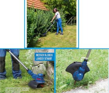 Accu-gras/onkruid-trimmer met 20 messen lader+ i-Ionen accu  beschikbaar voor biedingen
