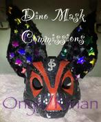 Dino mask commissions, Hobby en Vrije tijd, Ophalen of Verzenden, Nieuw, Overige typen, Overige