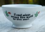 Limoges Vive La France 4 Kommen met Franse Tekst / Spreuk, Ophalen of Verzenden, Nieuw, Overige stijlen, Kom(men)