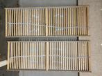 Ikea lattenbodem 140 bij 200 (2 stuks van 70x200), Ophalen, Tweepersoons, 140 cm, Zo goed als nieuw
