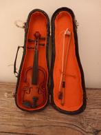 vintage Mini Viool Muziekinstrument Houten Model met case, Ophalen of Verzenden, Gebruikt, Overige typen
