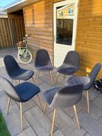 6x zgan industriele eetkamerstoelen, Huis en Inrichting, Stoelen, Ophalen, Zo goed als nieuw, Grijs, Vijf, Zes of meer stoelen