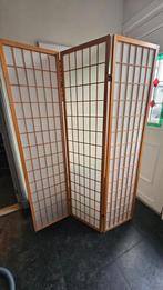 Rijstpapier roomdivider 180 x 130 cm, 3 panelen, Huis en Inrichting, Woonaccessoires | Kamerschermen, Ophalen, Zo goed als nieuw