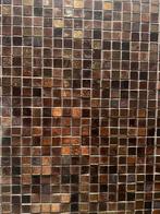 Nieuw! Sicis mozaiek tegels goud brons zwart 2m, Zo goed als nieuw, Minder dan 5 m², Wandtegels, Keramiek