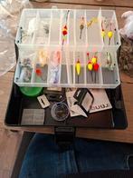 Hengelsport Koffertje met Benodigdheden, Watersport en Boten, Ophalen of Verzenden, Zo goed als nieuw, Vaste hengel