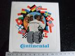 sticker Continental racing vintage wereld vlaggen, Verzenden, Zo goed als nieuw, Merk