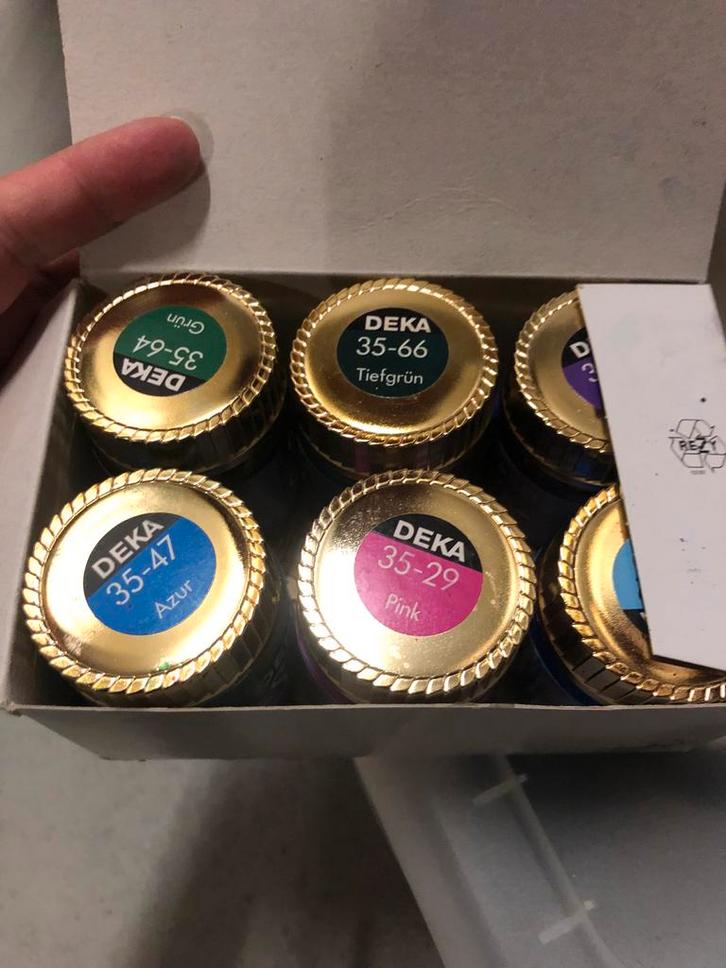 Zijdeverf set - deels nieuw, deels gebruikt, Hobby en Vrije tijd, Schilderen, Gebruikt, Overige typen, Ophalen