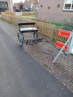 Geremde sulky opknapper met twee mentuigen, Dieren en Toebehoren, Rijtuigen en Koetsen, Gebruikt, Pony