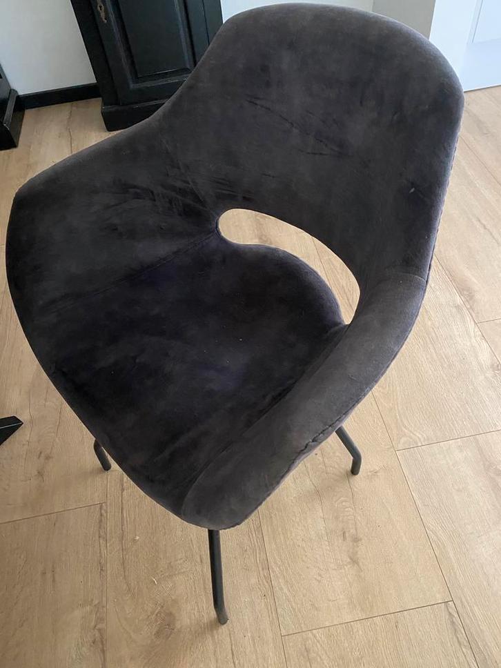 4 stoelen kuipstoelen topkwaliteit, Huis en Inrichting, Stoelen, Gebruikt, Vier, Stof, Grijs, Ophalen