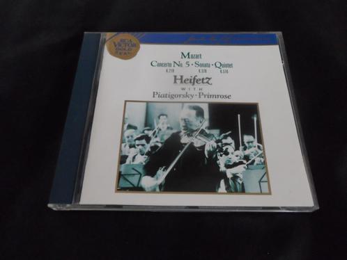 Mozart, Heifetz, Piatigorsky, Primrose / Concerto No5.... CD, Cd's en Dvd's, Cd's | Klassiek, Verzenden