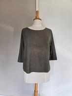 Marccain Sport groene suedine top N3, Maat 38/40 (M), Ophalen of Verzenden, Zo goed als nieuw, Zonder mouw