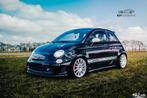 Fiat 500 1.4-16V Abarth APPLE CARPLAY/NAVI/RIEM NIEUW!, Auto's, Fiat, Euro 5, Gebruikt, 4 cilinders, Zwart