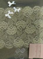 Lingeriepakket 3001 olijf, Hobby en Vrije tijd, Stoffen en Lappen, Nieuw, Ophalen of Verzenden, 30 tot 120 cm, Kant