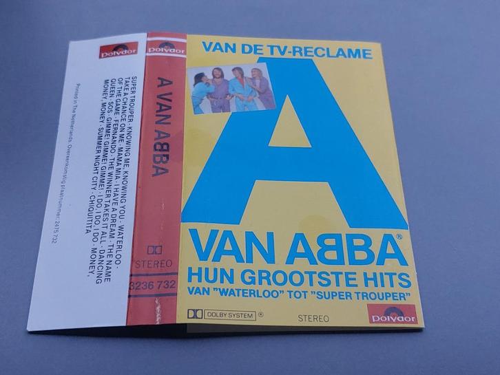 ABBA - A VAN ABBA (CASSETTEBANDJE), Cd's en Dvd's, Cassettebandjes, Zo goed als nieuw, Origineel, Pop, 1 bandje, Ophalen of Verzenden