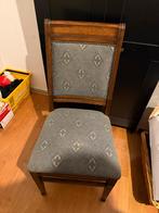 Vier nette stoelen met stoffen bekleding, Huis en Inrichting, Stoelen, Ophalen, Gebruikt, Vier, Grijs