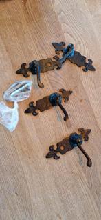 Deur klinken klassiek zwaar smeedwerk, Ophalen of Verzenden, Zo goed als nieuw, IJzer, Klink of Kruk