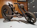 2x unieke "scrapmetal" kunstobjecten, Antiek en Kunst, Ophalen