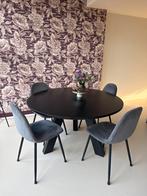 Rhonda Woood Eettafel - 130 cm, Huis en Inrichting, Tafels | Eettafels, Ophalen, Gebruikt, 100 tot 150 cm, Rond