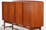 Svend Aage Madsen Highboard Teak Vintage Deens Design Jaren, Getama Vodder Sibast Dyrlund Moller Juhl Retro Dressoir, 25 tot 50 cm