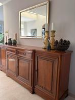 Grote Massief Houten Dressoir – Klassiek Design, Ophalen, Met deur(en), Zo goed als nieuw, 200 cm of meer