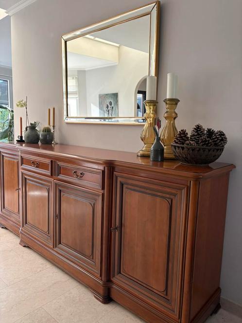 Grote Massief Houten Dressoir – Klassiek Design, Huis en Inrichting, Kasten | Dressoirs, Zo goed als nieuw, 200 cm of meer, 50 tot 75 cm