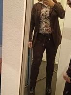 Jane Lushka - broek en colbert, Maat 38/40 (M), Kostuum of Pak, Bruin, Verzenden