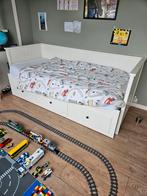 Wit Hemnes bed wit uitschuifbaar 200x80, Kinderen en Baby's, Kinderkamer | Bedden, Ophalen, 85 tot 100 cm, Gebruikt, Matras