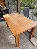 Teakhout eetkamer tafel, Ophalen, Teakhout, 50 tot 100 cm, Zo goed als nieuw