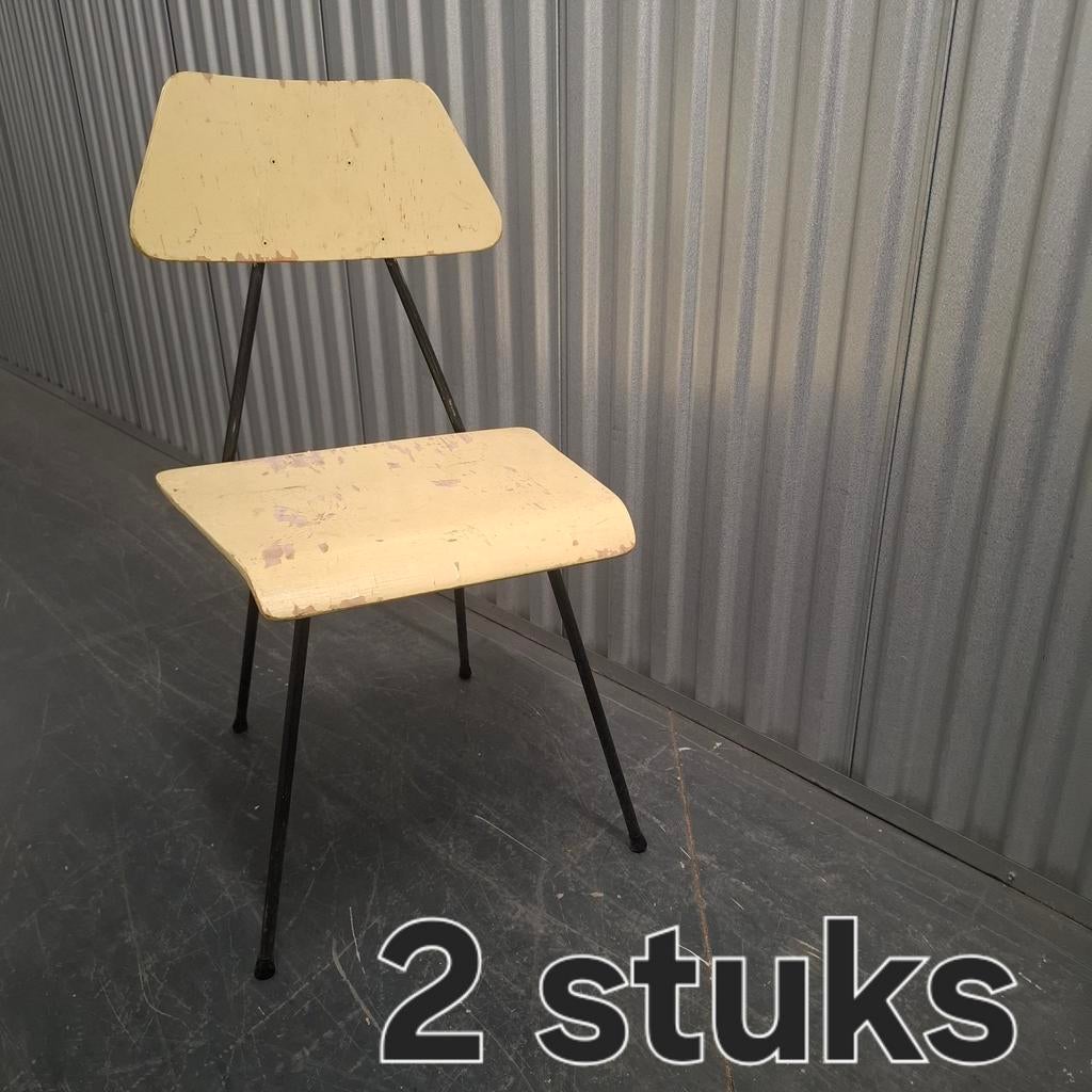 DICO / ROB PARRY | Vintage 2 st. stoelen eetkamerstoelen, Ophalen, Gebruikt, Twee, Overige kleuren